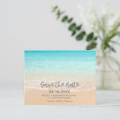 Beach Wedding Save the Date Postcard 案内ポストカード (スタンド正面)
