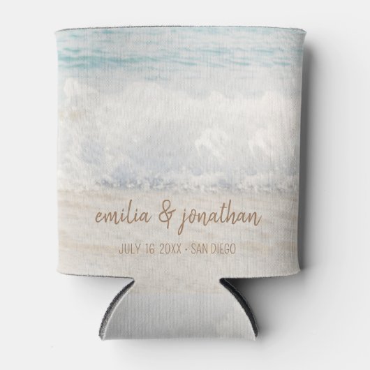 Beach Wedding Seaside/Oceanside Wedding 缶クーラー (正面)