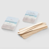 Beach Wedding Seaside/Oceanside Wedding Program ハンドファン (組立なし)