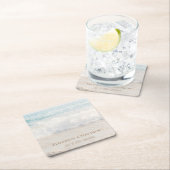 Beach Wedding | Seaside Wedding スクエアペーパーコースター (インサイチュ)