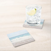 Beach Wedding | Seaside Wedding スクエアペーパーコースター (インサイチュ)