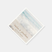 Beach Wedding | Seaside Wedding スタンダードカクテルナプキン (角)