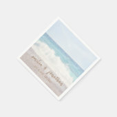 Beach Wedding | Seaside Wedding スタンダードカクテルナプキン (角)