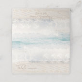Beach Wedding Seaside Wedding Place Card プレイスカード (外部開封)