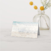 Beach Wedding Seaside Wedding Place Card プレイスカード (裏面)