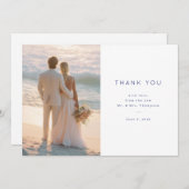 Beach Wedding Thank You Card サンキューカード (正面/裏面)