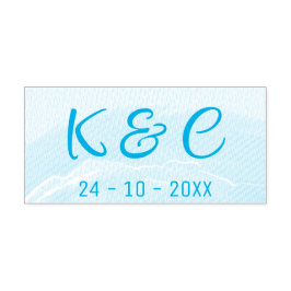 Beach Wedding Watercolor  セルフインキングスタンプ