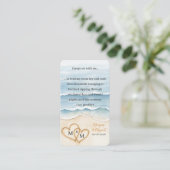 Beach Wedding Welcome Bag Room Key Holder Card エンクロージャーカード (スタンド正面)