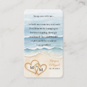Beach Wedding Welcome Bag Room Key Holder Card エンクロージャーカード (正面)