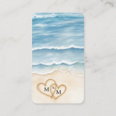 Beach Wedding Welcome Bag Room Key Holder Card エンクロージャーカード (裏面)