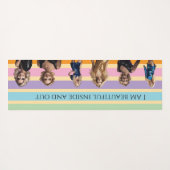 Beach Women Swimwear antistress fit yoga rainbow ヨガマット (裏面(横))