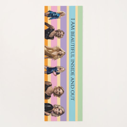 Beach Women Swimwear antistress fit yoga rainbow ヨガマット (裏面)