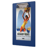 Beachballイギリスの鉄道の女の子およびポスター クリップボード (左)