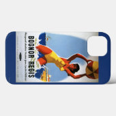 Beachballイギリスの鉄道の女の子およびポスター Case-Mate iPhoneケース (裏面 (横))