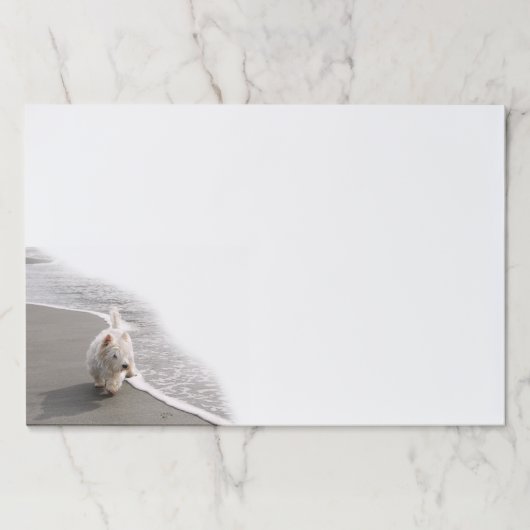 Beachcombingウェスティフォトラージメモ帳 ペーパーパッド (正面)