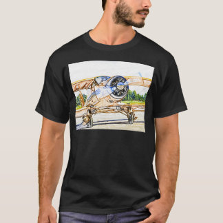 Beachcraft Staggerwingのヴィンテージの航空機 Tシャツ