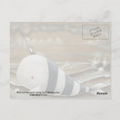 Beached Narwhalファンタジーアートハガキ ポストカード (裏面)