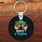 Beaches booze besties girls trip 2026 florida キーホルダー (正面)