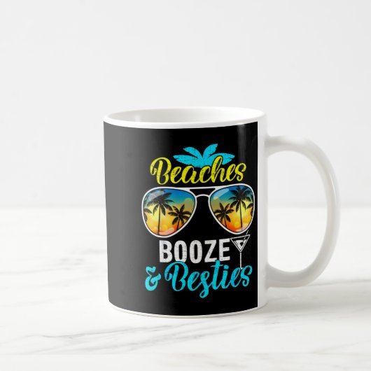 Beaches booze besties girls trip 2026 florida コーヒーマグカップ (右)