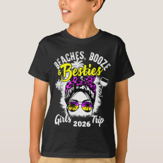 Beaches booze besties girls trip 2026 florida tシャツ