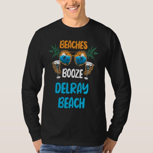 Beaches Booze Delray Beach Summer Vacation Party M Tシャツ (正面)