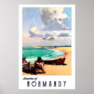 Beaches of Normandy, France ポスター