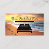 Beachfront Hotel Travel Business Cards 名刺 (正面)