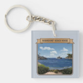 BeachHouse (カスタマイズ可能) キーホルダー (正面)