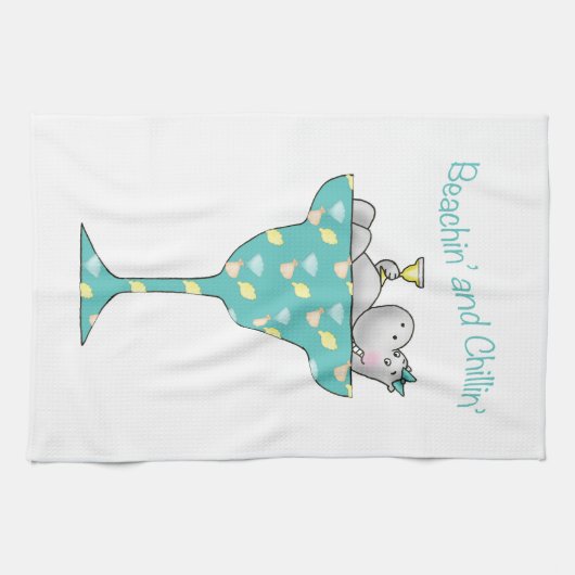 Beachinおよびchillin キッチンタオル (横)