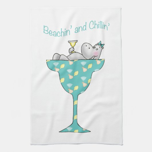 Beachinおよびchillin キッチンタオル (縦)