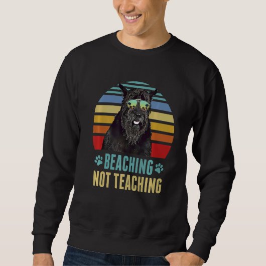 Beaching Not 教え's Giant Schnauzer Dog Summer スウェットシャツ (正面)