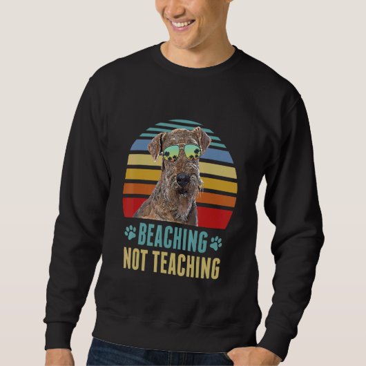 Beaching Not 教え's Lakeland Terrier Dog Summer スウェットシャツ (正面)