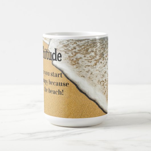 "Beachitude" Definition コーヒーマグカップ (中央)