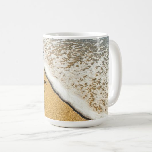 "Beachitude" Definition コーヒーマグカップ (正面右)