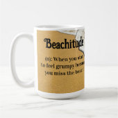 "Beachitude" Definition コーヒーマグカップ (左)