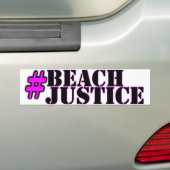 #Beachjusticeのプライドのステッカー バンパーステッカー (車上)