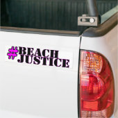 #Beachjusticeのプライドのステッカー バンパーステッカー (トラック上)