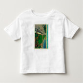 BeachLongの東の海の道およびビーチ、カリフォルニア トドラーTシャツ (正面)