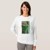 BeachLongの東の海の道およびビーチ、カリフォルニア Tシャツ (正面フル)