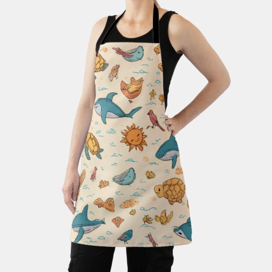 Beachside All-Over Print Apron Gift エプロン (インサイチュ)