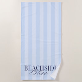 "Beachside Bliss" ブルー ビーチ 海 オシャレ 夏 ビーチタオル