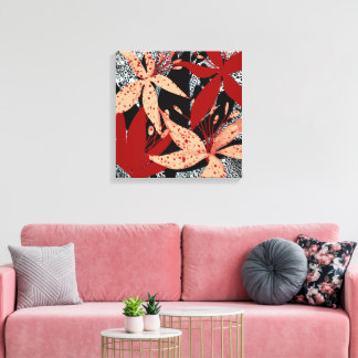 Beachside Designsによる「The Crimson Canopyアートプリント」 キャンバスプリント