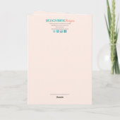 Beachside Designsの「Pensando en Ti」 カード (裏面)