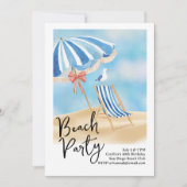 Beachside Party 招待状 (正面)