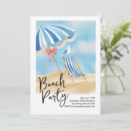 Beachside Party 招待状 (スタンド正面)