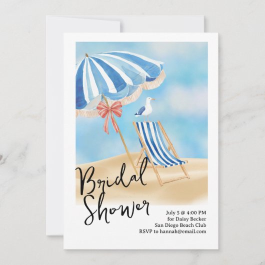 Beachside Party 招待状 (正面)