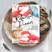 Beachside Rehearsal Dinner Wedding 招待状