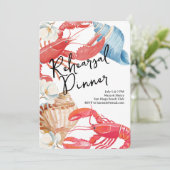 Beachside Rehearsal Dinner Wedding 招待状 (スタンド正面)