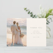 Beachside Wedding Thank You Card サンキューカード (スタンド正面)