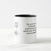 Beachvolleyball Tasse マグカップ (中央)